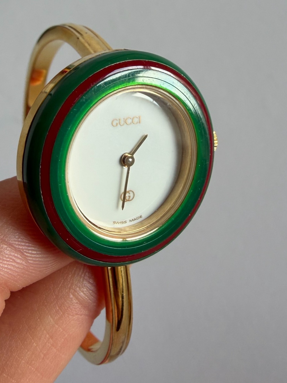 Vintage Gucci Change Bezel Watch Gold - Picture 7 of 11